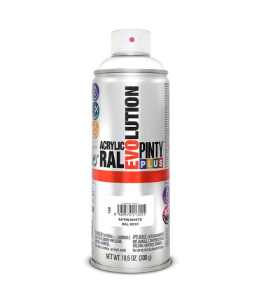 PINTURA SPRAY ACRIL.BLACO SATIN.400ML
