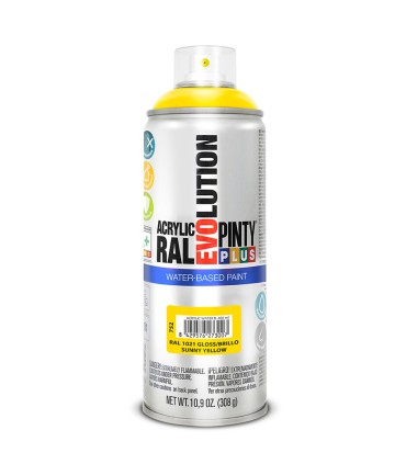 PINTURA SPRAY BASE AGUA AMARILLO 400ML