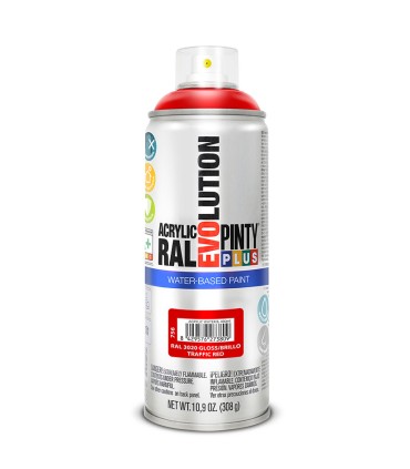 PINTURA SPRAY BASE AGUA ROJO 400ML