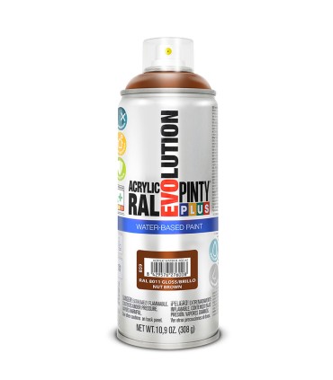 PINTURA SPRAY BASE AGUA MARRON 400ML