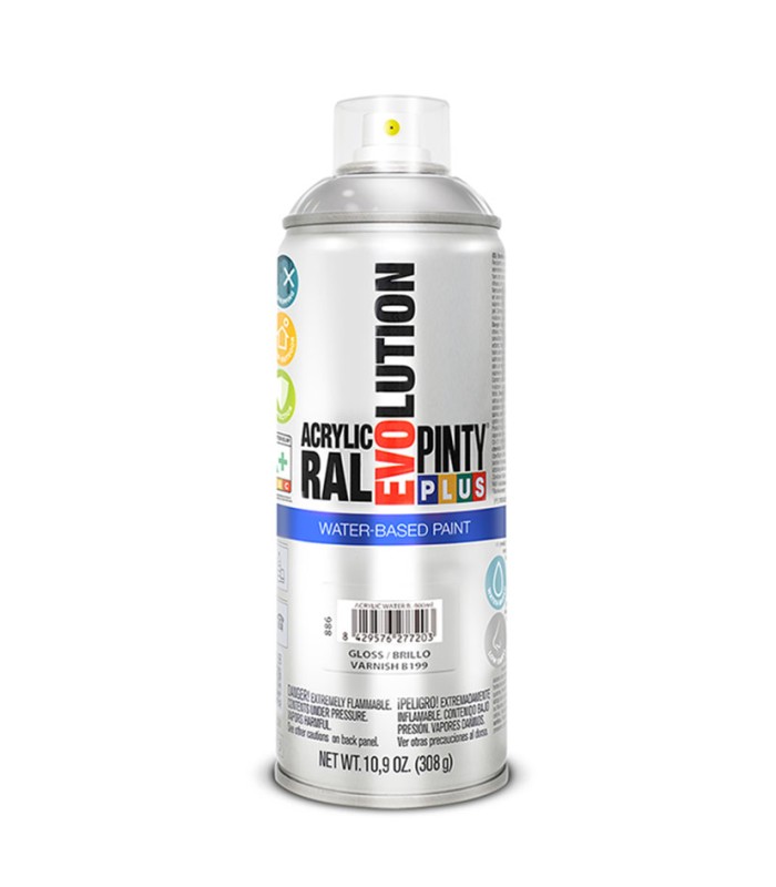 PINTURA SPRAY BASE AGUA BARNIZ BRILL 400