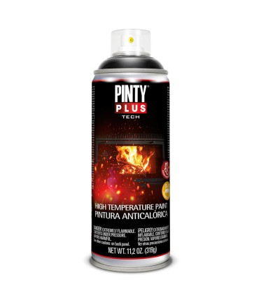 PINTURA ANTICALÓRICA NEGRA  400 ML