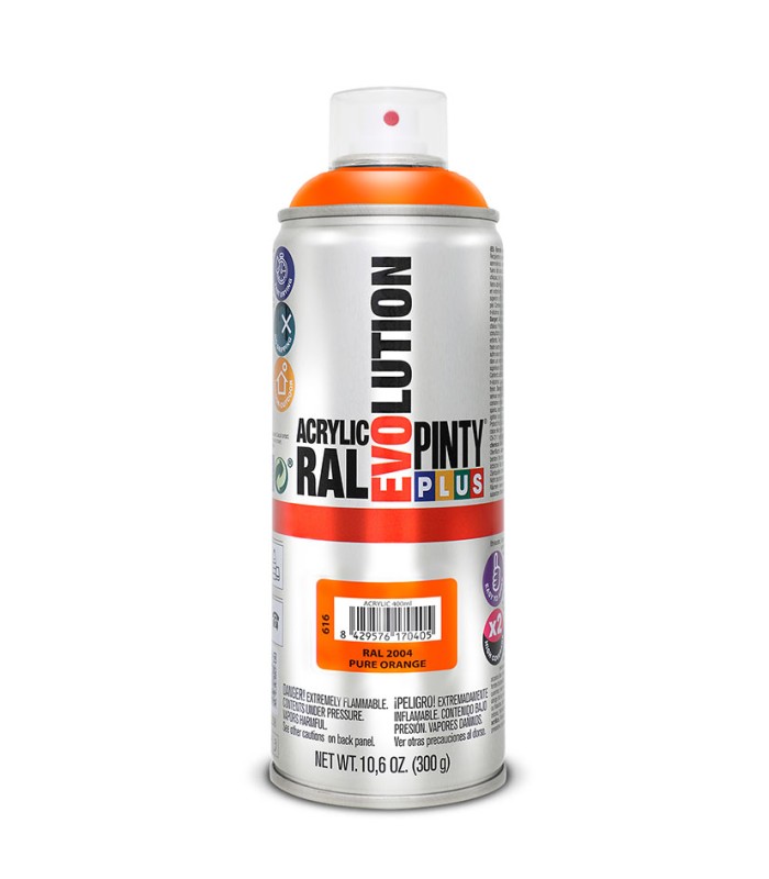 PINTURA SPRAY ACRILICA NARANJA  400ML