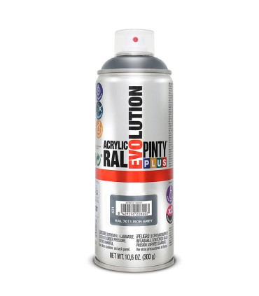 PINTURA SPRAY ACRILICA GRIS HIERRO 400ML