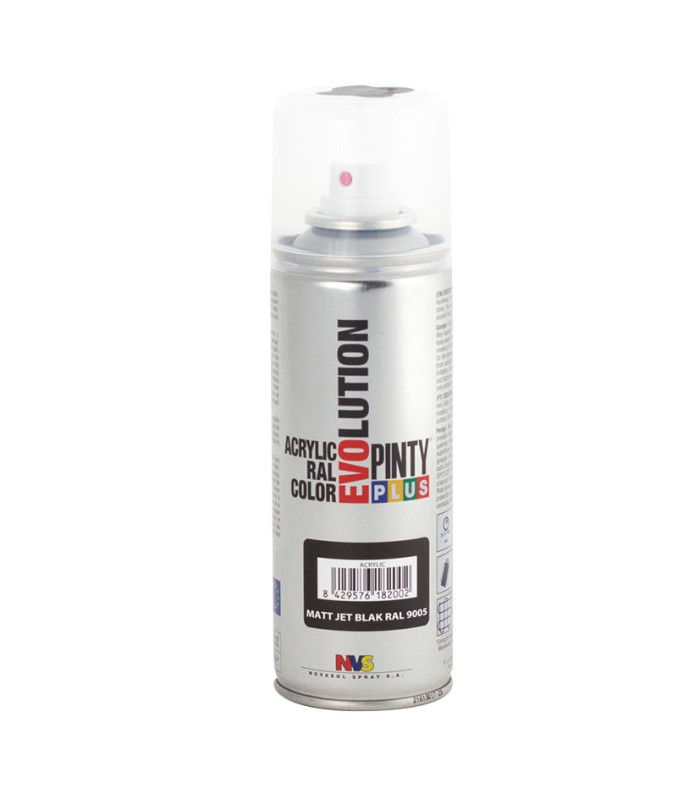 PINTURA SPRAY ACRILICA NEGRO MATE 200ML