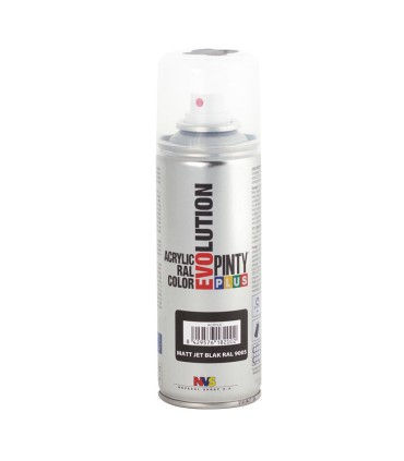 PINTURA SPRAY ACRILICA NEGRO MATE 200ML