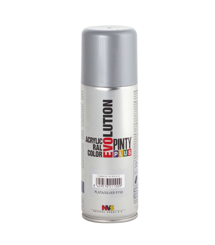 PINTURA SPRAY ACRILICA PLATA PURPU 200ML