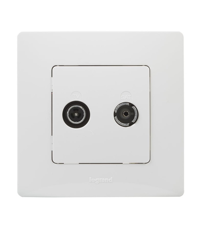 TOMA TV-R/SAT INT BLANCO SERIE NILOE