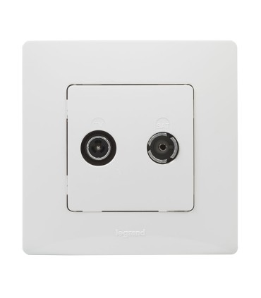 TOMA TV-R/SAT INT BLANCO SERIE NILOE