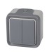 CONMUTADOR DOBLE EXTER. IP55 SERIE PLEXO