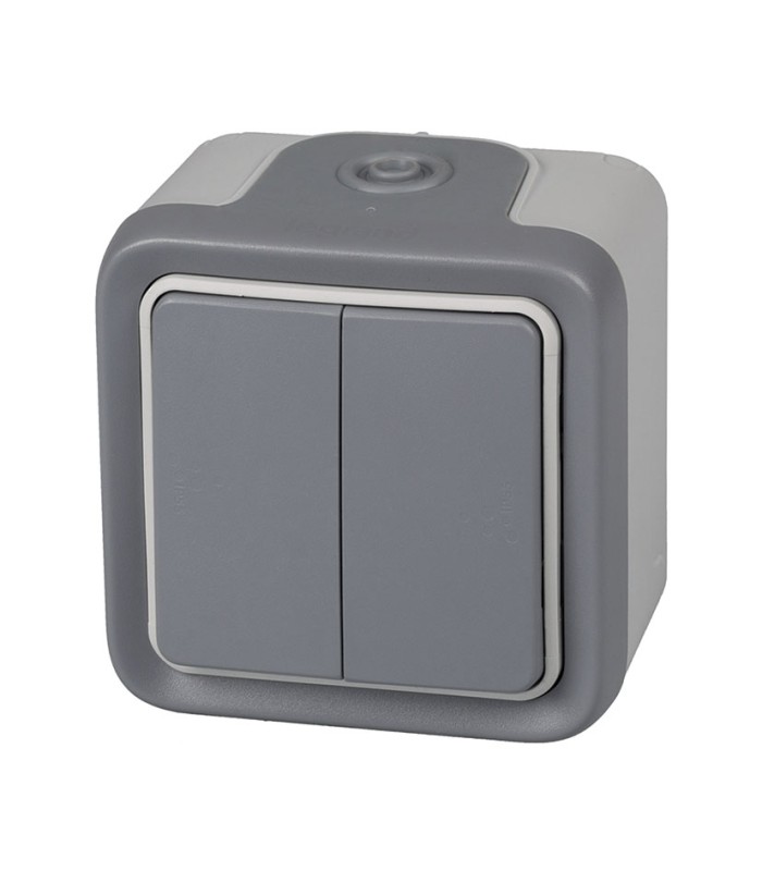 CONMUTADOR DOBLE EXTER. IP55 SERIE PLEXO