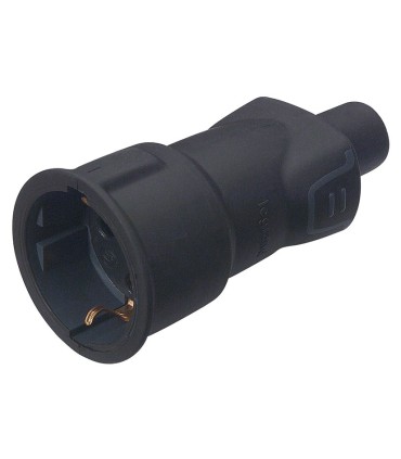 BASE 2P+T 16A CAUCHO GSB