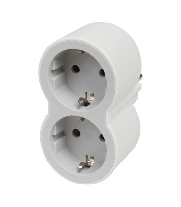 ADAPTADOR STD 2X2P+T 16A FRONTAL BLANCO