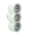 ADAPTADOR STD 3X2P+T 16A FRONTAL BLANCO