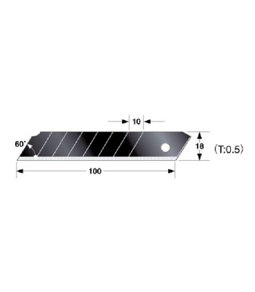 CUCHILLA LCB-65RB 10 UDS. TAJIMA 25MM