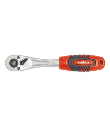 LLAVE CARRACA ACODADA  1/4" 90T RATIO