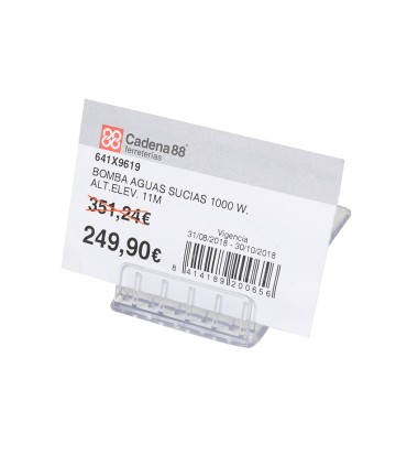 PORTAETIQUETAS SOBREMESA 60X40mm (100 Ud