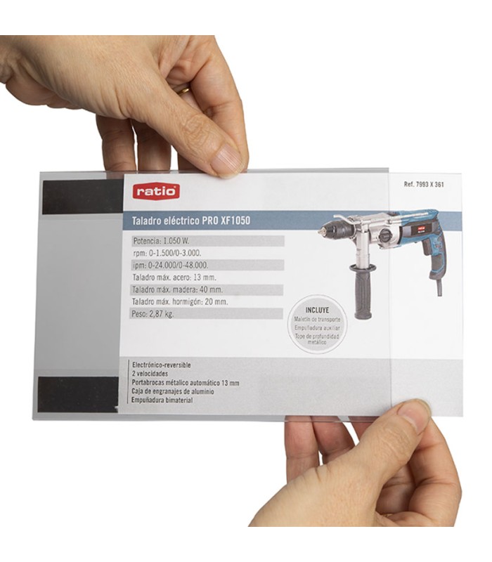 FUNDA MAGNETICA A6 148X105mm (10 Ud)