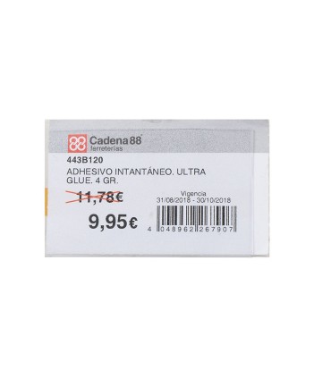 PORTAPRECIOS IMANTADO 70X40mm (100 Ud)