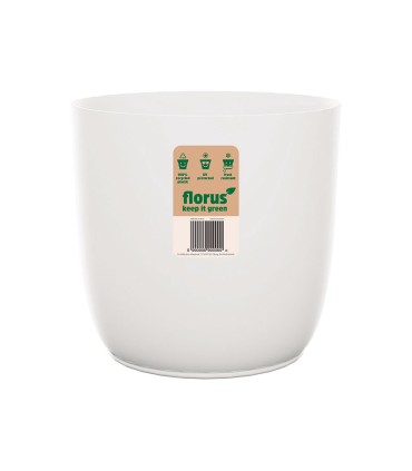 CUBRE MACETAS FLOWERPOT Ø 18 CM. BLANCO