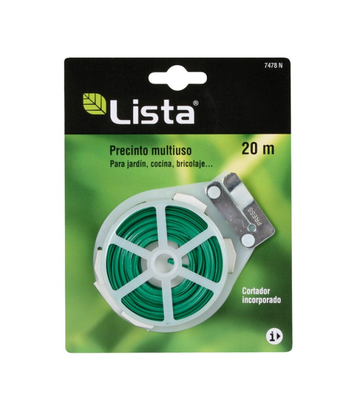 PRECINTO P/ATADOS VERDE ROLLO 20M.LISTA
