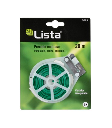 PRECINTO P/ATADOS VERDE ROLLO 20M.LISTA