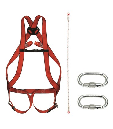 KIT ARNÉS FRONTAL Y DORSAL CUERDA Y 2 MO