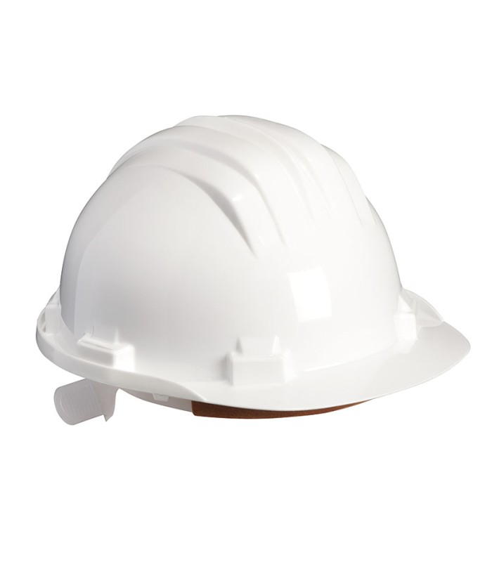 CASCO SEGURIDAD C/BANDA DESUDAD.BLANCO