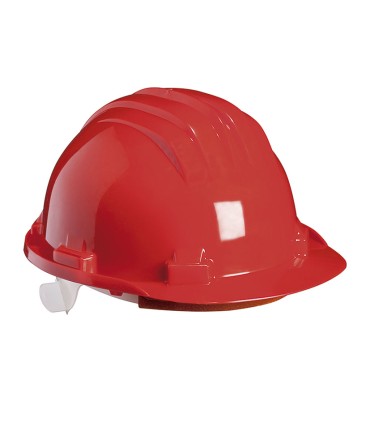 CASCO SEGURIDAD C/BANDA DESUDAD.ROJO