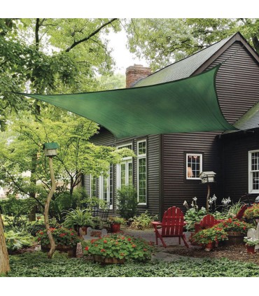 TOLDO VELA 5,5X5,5 M. VERDE