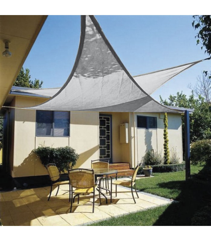 TOLDO VELA 3,6X 3,6X3.6 M. BLANCO