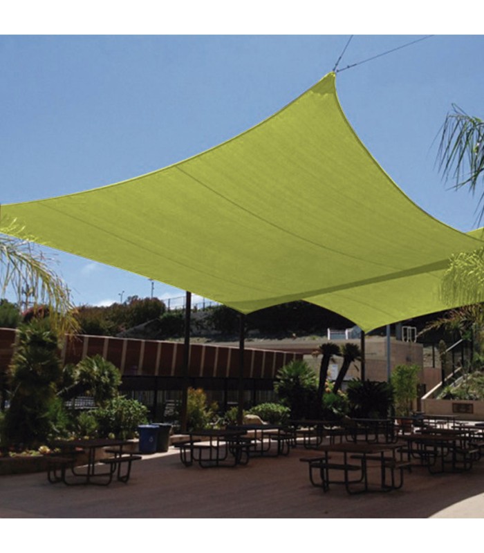 TOLDO VELA IMPERM. 3,6X 3,6M.VDE CLR
