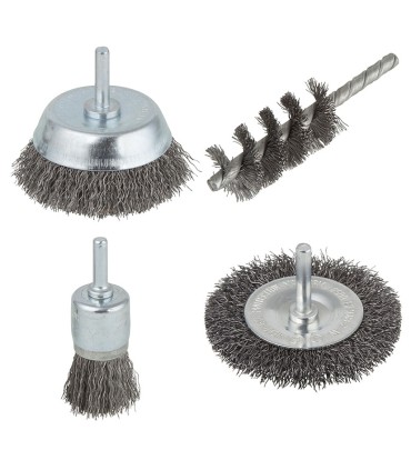 JGO.4 CEPILLOS ALAMB.+VAST.6MM.