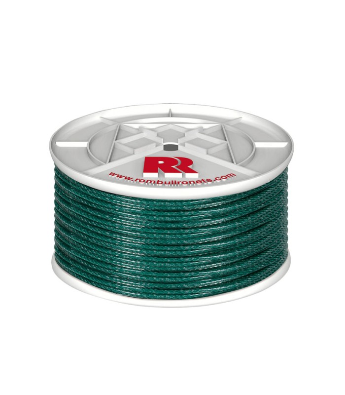 CUERDA POLIP. 4 CABOS  5MM/100M VD