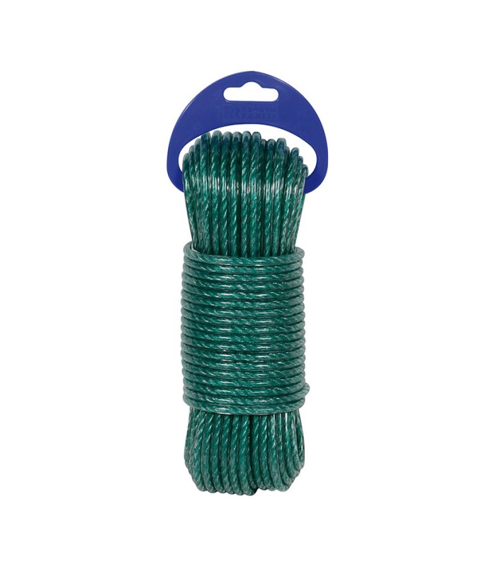 CUERDA POLIP. 4 CABOS  5MM/25M VD