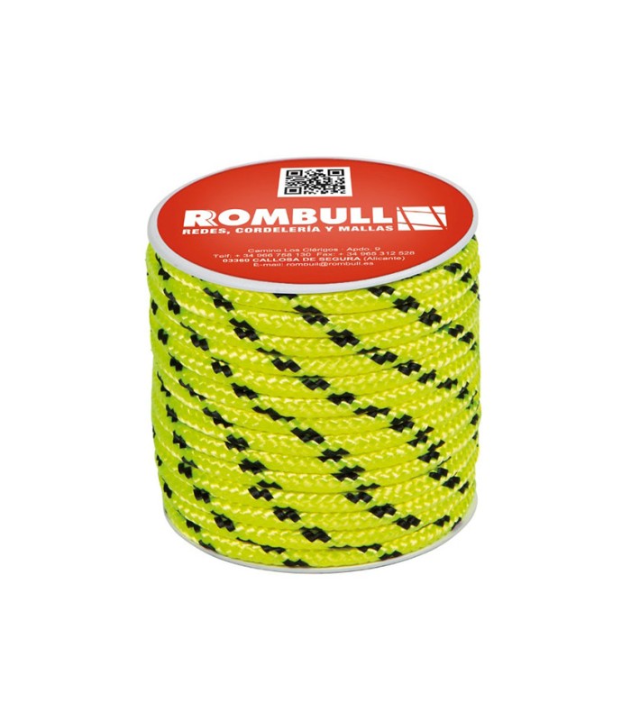 CUERDA POLIEST.100 PES 6MM/15M AMARIL FL