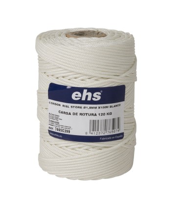 CORDON  RIEL STORE Ø1,8MM X100M BLANCO