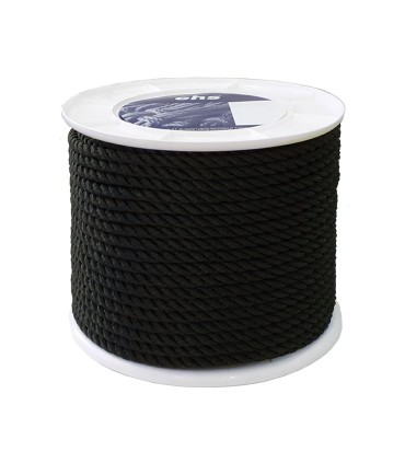 CUERDA POLIESTER 3C 10 MM NEGRO EHS
