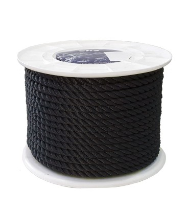 CUERDA POLIESTER 3C 12 MM NEGRO EHS