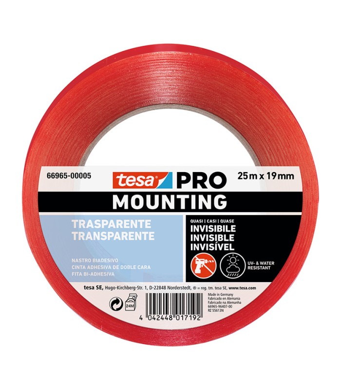 CINTA DOBLE CARA MOUNTING PROTR 25MX19MM