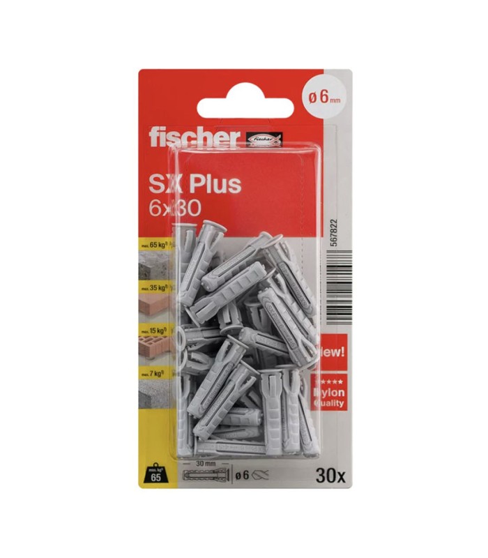 TACO PLASTICO SX 6X30K BLISTER. 30 UDS