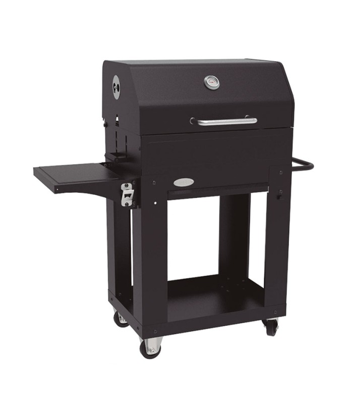 BARBACOA CARBÓN C/TAPA. SUPERF.73X29 CM.