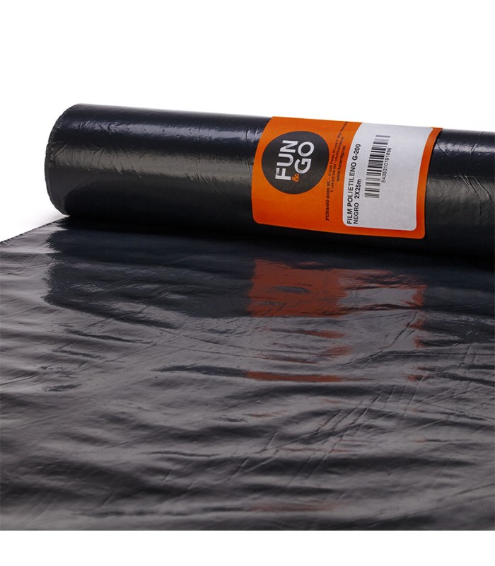 PLÁSTICO ROLLO 4X75M GALGA 400 NEGRO