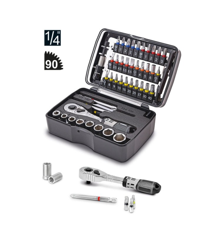 JGO. 47 PZAS. 1/4" VASOS+PUNTAS MATADOR