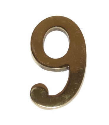NUMERO LATON 10 CM Nº 9. EHL