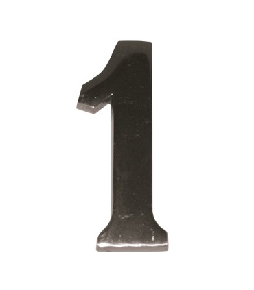 NUMERO NIQUEL MATE 10 CM Nº 1  EHL