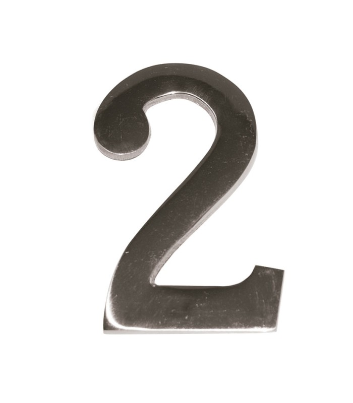 NUMERO NIQUEL MATE 10 CM Nº 2  EHL