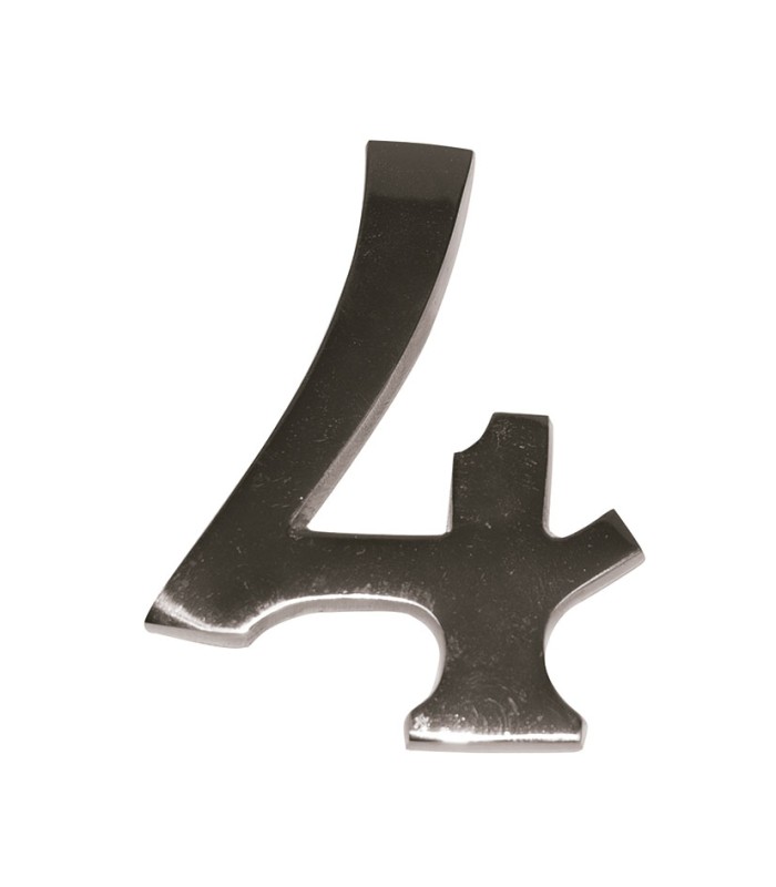 NUMERO NIQUEL MATE 10 CM Nº 4  EHL