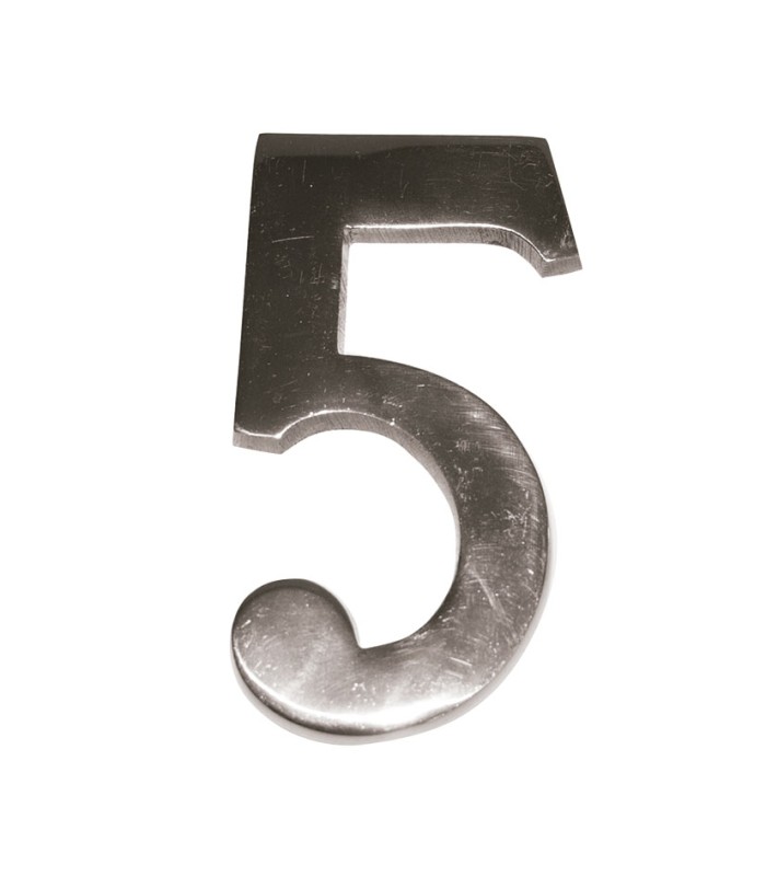 NUMERO NIQUEL MATE 10 CM Nº 5  EHL