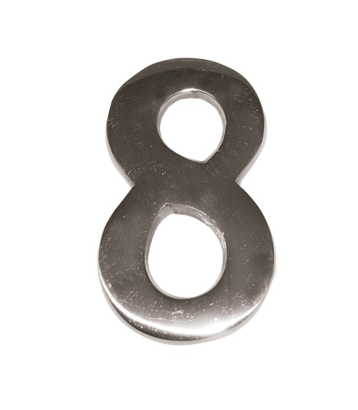 NUMERO NIQUEL MATE 10 CM Nº 8  EHL
